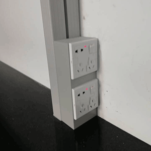 实验室专用钢制立式插座